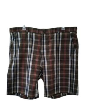 SAVANE Mens Size 44 Madras Plaid Shorts Hampton Short Chino Golf NWT Big & Tall